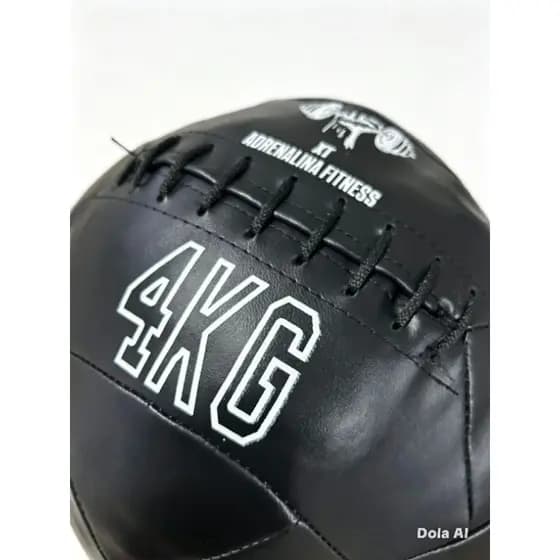 Bola Wall Ball 4kg Preto para Academia Crossfit Boll Pilates Fisioterapia Futebol