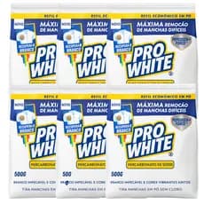 Kit 6 Tira Manchas Percabonato de Sódio ProWhite 500g
