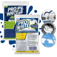 Kit 2 KG Potencializador Percarbonato + Percarbonato de Sódio Tira Manchas Branqueador