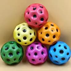 Crianças bola saltitante alta bola saltitante buraco bola de espuma pu bola porosa interação pai-filho brinquedo de desc