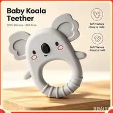 Novo produto dos desenhos animados bebê coala Silicone mordedor Anti-comer mão Molar vara brinquedo mastigável bebê calm