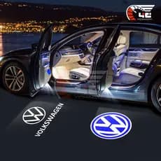 2/4Pcs Porta Do Carro LED Luz De Boas-Vindas Projetor Laser Lâmpadas De Cortesia Para Volkswagen Golf Passat Jetta Magotan Touareg Tuguan Touran Sagitar Eos T-ROC Acessórios