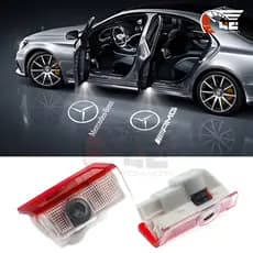 2/4 Pçs Led Luz De Boas-Vindas Da Porta Do Carro Para Mercedes Benz W205 W212 W213 W166 X156 X253 W167 X166 Projetor Ace