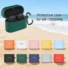 Capa Para Sony WF-1000XM6 Fones De Ouvido Protetora De Silicone Macio À Prova De Choque Anti-Risco Compatível Com Caso D
