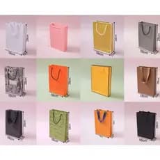 Sacola de Papel 28x18x7cm para Presente e Lembrancinhas Kit 1/3/5/10 Unid - Diversas Cores - BR