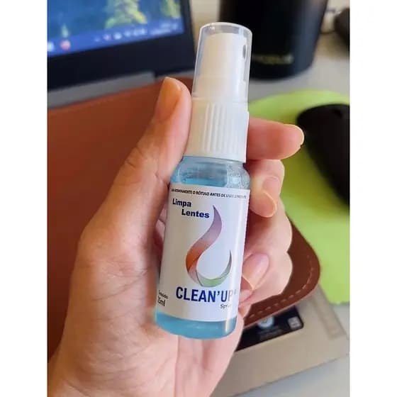 Spray Limpa Lentes para Telas de Óculos/Câmera/Celular/iPad/TV/UP/ 25ml LCD Plasma