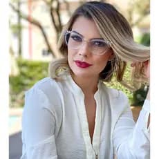 Armação de Óculos Feminino Borboleta  Fashion Acetato e Metal anti luz azul sem grau