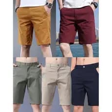 Kit 5 Bermuda Sarja Masculino Brim Short