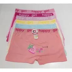 Kit 6 Calcinha Box Shortinho FEMININA MENINA INFANTIL JUVENIL Boxer Algodão Confortável Criança Estampas Sortidas
