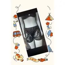 short de praia rendado com elastico na cintura.