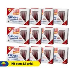 Kit C/ 12 Gli-instan Lowçúcar (Açúcar Liquido) Sabor Morango 5x15g - Lightsweet