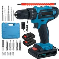 Profissional Furadeira de Impacto 48V Bivolt 2 Baterias e Acessórios