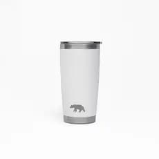 COPO TÉRMICO TUMBLER 20 OZ 591 ML QGK BRANCO COM TAMPA