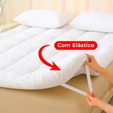Pillow Top Casal Queen King Size Solteiro Box Protetor de Colchão 400 Fios Macio Com Elástico