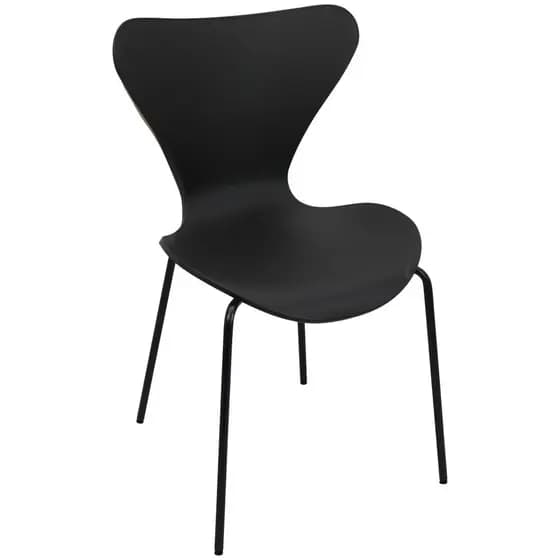 Cadeira Jacobsen Polipropileno Sala Jantar Base Preta