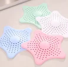 4  Pcs Tampa Silicone Ralo Pia Cozinha Banheiro Estrela 14cm Promoção