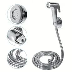 Ducha Higiênica Para Banheiro Completa Luxo Inox núcleo da válvula de cobre 1,2m Chuveirinho Privada