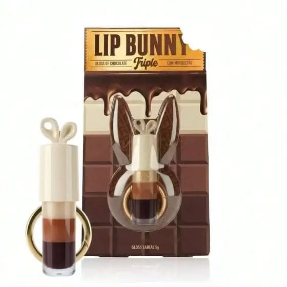 Gloss labial de chocolate tricolor