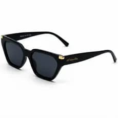 Óculos Gatinho Preto Feminino Verniz | Detalhe Dourado | Envio Imediato