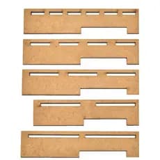 Kit Adaptador para Imprimir Fitas de Cetim em Impressora Elgin L42 PRO – MDF, Multi Tamanhos (10mm a 38mm)