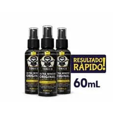 kit 3 Tonicos para Cabelo e Barba 60ml Spray Fácil aplicação