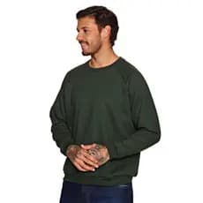 BLUSA DE MOLETOM FLANELADO BÁSICO UNISEX MASCULINO FEMININO