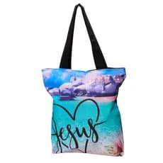 Bolsa Jesus Estrela de Davi Olho Amor Leão Sacola Ecobag Ecológica