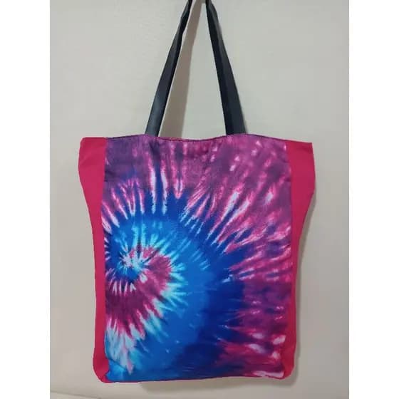 BOLSA DE TECIDO TIE DYE SACOLA ECOBAG ECOLÓGICA COM ZÍPER