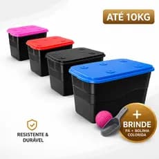 Porta Armazenador Ração Pote Container Até 10 Kg Resistente ENVIO RÁPIDO