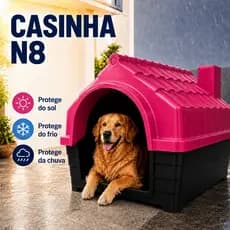 Casinha Cachorro Plástica Desmontável N8 Grande Porte Grande