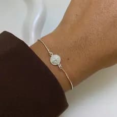 Pulseira São Bento Delicada Semijoia Banhada em Prata 925