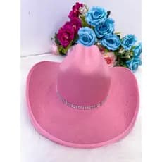 Chapeu/Chapéu Belli Preto Meninas Infantil Boiadeira Cowboy Rodeio Ana Castelo