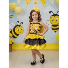 Fantasia Infantil da Abelhinha Festas Vestido Abelhinha Abelha