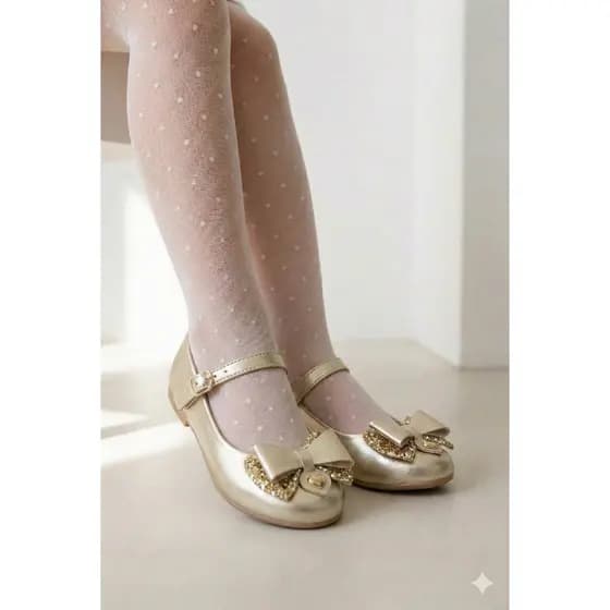Sapatilha Doce Pe Baby Gigi Dourado Infantil Baby