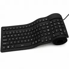 Teclado Flexível USB Silicone ABNT2 Enrolável Compacto