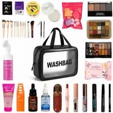 Kit Maquiagem Profissional Necessaire Bolsa Grande 28 Itens