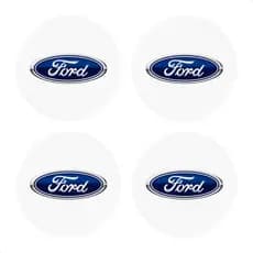 Kit 4 Emblema Adesivo Resinado Calota Ford  48mm