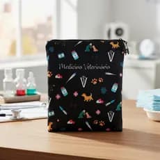 Matellasse - Porta Jaleco e Esteto Necessaire Organizador de bolsa Enfermagem Medicina Personalizado