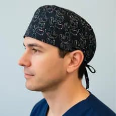 Touca Gorro Cirúrgico Masculino Medicina Mickey Neon
