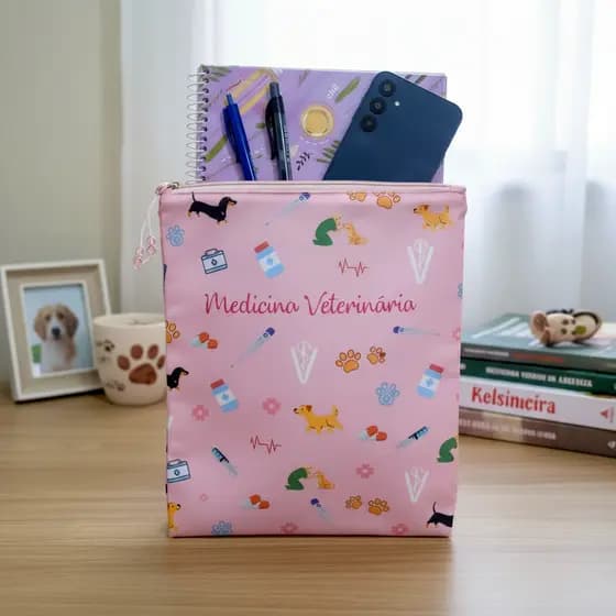 Matellassê - Porta Jaleco Necessaire Enfermagem Medicina Diversas Profissões
