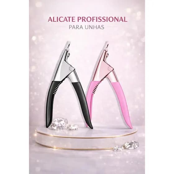 Alicate de Unha Profissional Aço Inox Corte Preciso Durável Nail Designer Manicure Pedicure