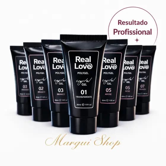 Polygel Real Love 30ml Alongamento Unhas Gel Alta Durabilidade Profissional