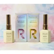 Kit Blindagem Unhas Real Love - Base Gel / Top Coat Linha Light 15ml