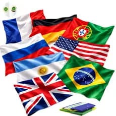Bandeira Países 90 X 150 Cm Poliéster Reforçada Com Ilhós Para Torcida E Comemorações