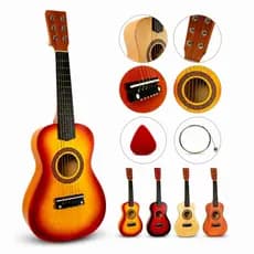 Mini Violão Para Crianças Leve E Resistente Com Corda De Aço Para Aprender Rápido