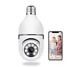 Câmera segurança wifi ip sem fio 360 com encaixe lampada bocal aplicativo yoosee ptz full HD visão noturna - bivolt  8177