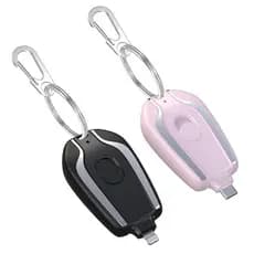 Chaveiro Carregado Portátil 2 Em 1 Celular E Relogio 2000mah