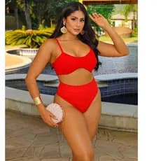 bikini feminino com alça grossa com bojo hot peint moda 2025 praia e piscina tecido anarruga