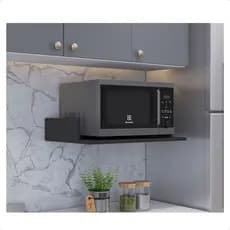 Nicho Suporte Parede Para Microondas Impressora Cozinha Lanchonete Escritório Preto 60x40