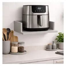 Suporte Para Airfryer Bebedouro e Eletrodomésticos Pequenos Cor Cinza 40x40